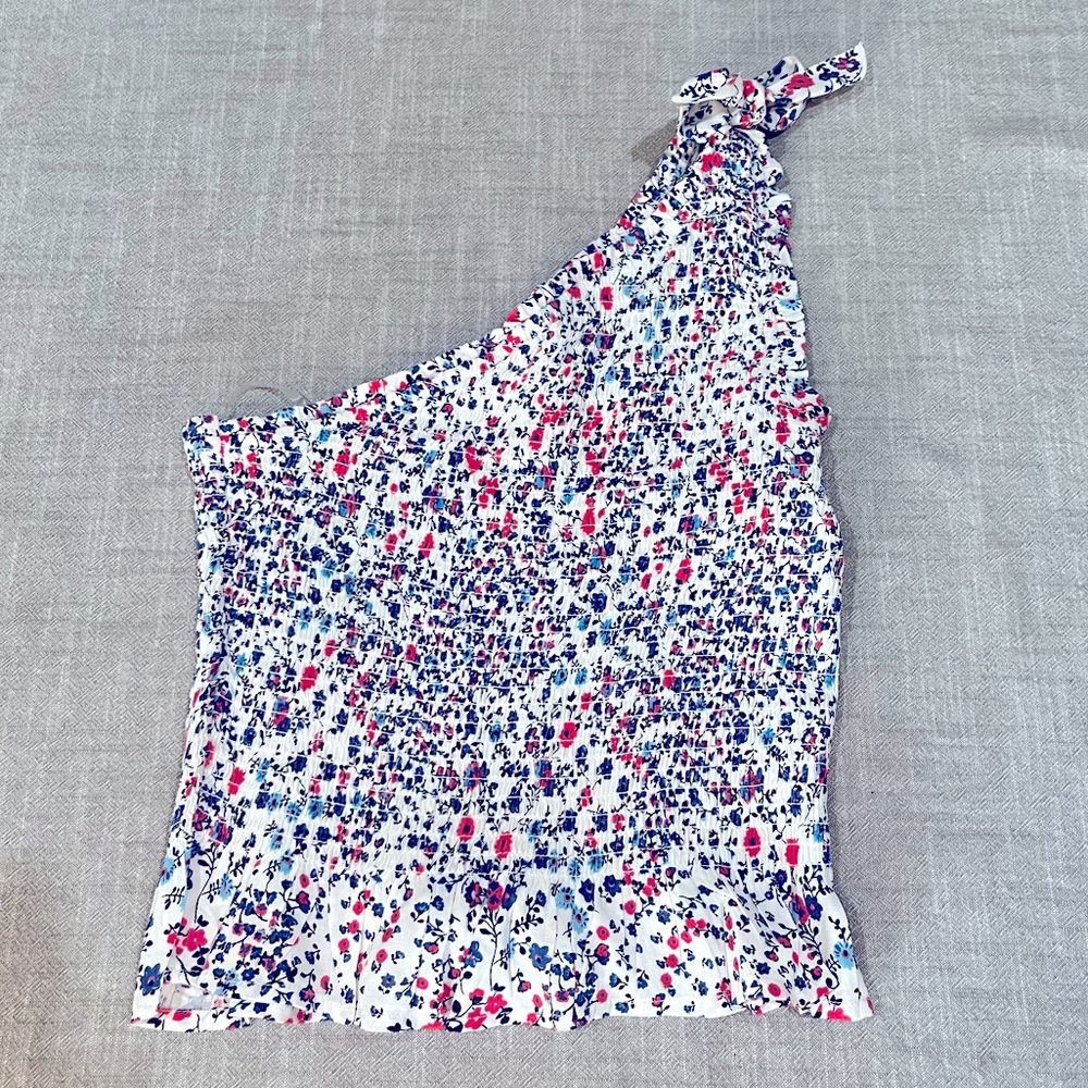 Japna One Shoulder Floral Top